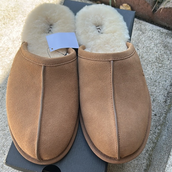 UGG Scuff Mens Slippers Size 10 & 11 Chestnut Nwt - Picture 8 of 10